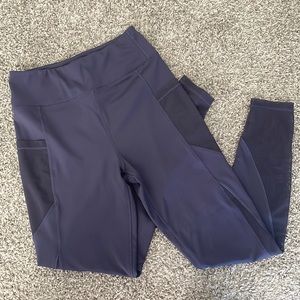 WalkPop Steel Grey High Waisted Leggings with Pockets